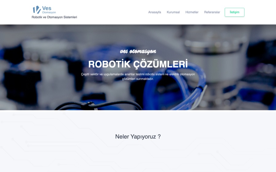 Ves Otomasyon web sitesi önizlemesi